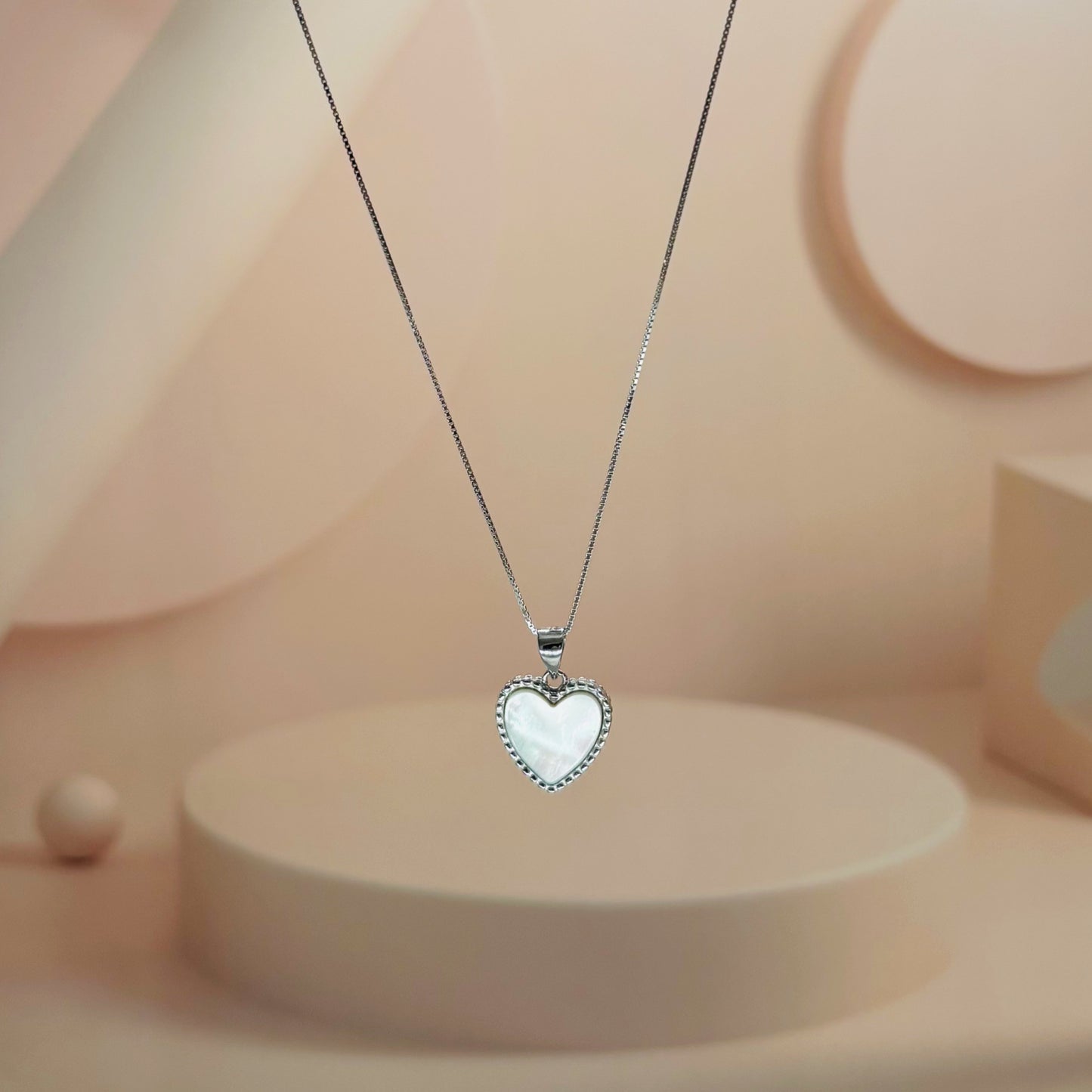 Classic Heart Set in Italian 92.5 Silver