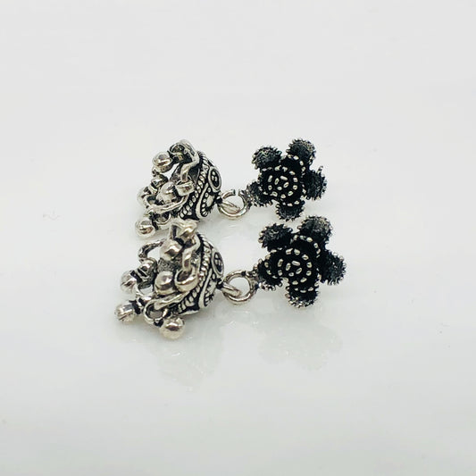 Floral Jhumka Earrings