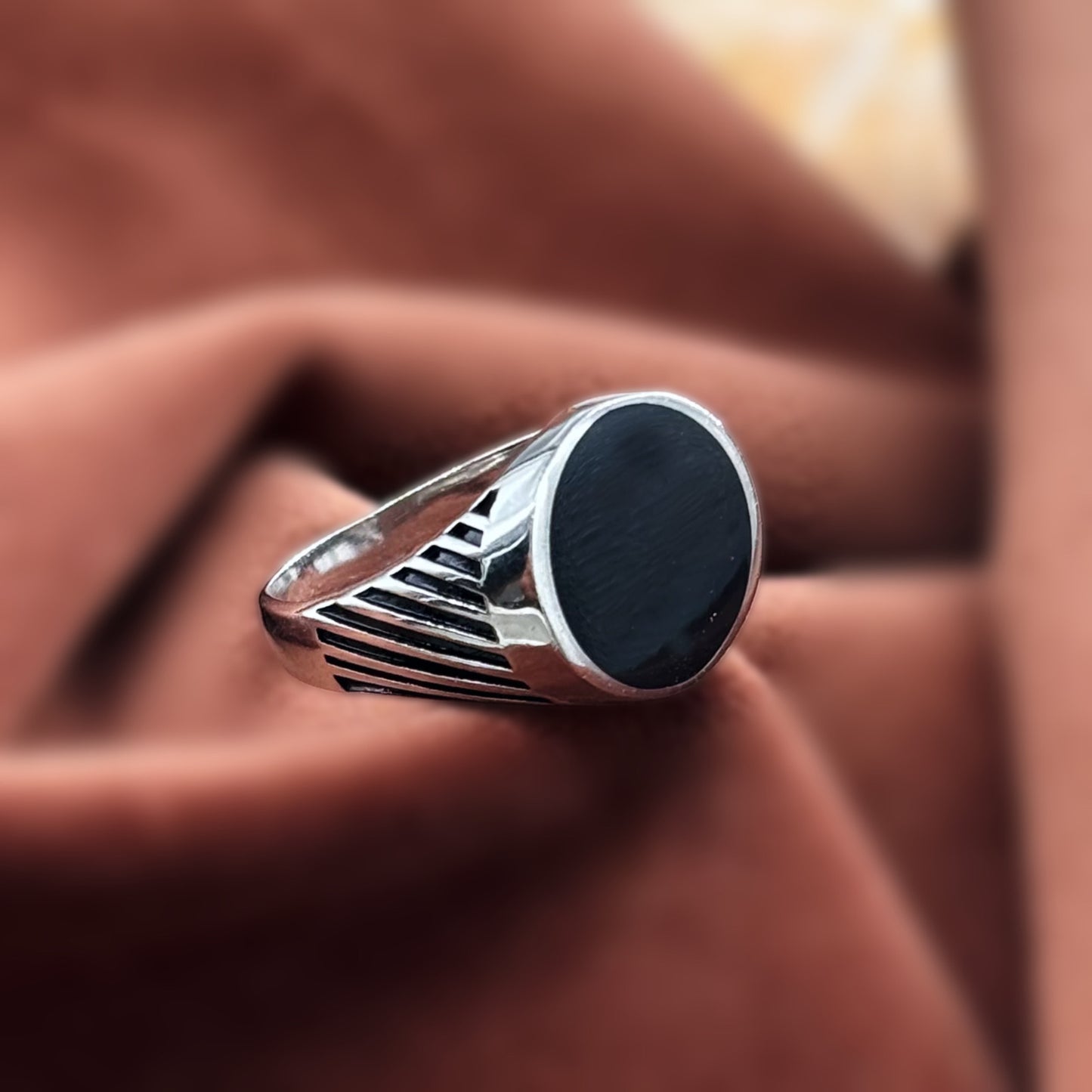 Turkish Style Men’s Black Onyx Ring