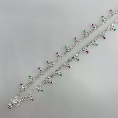 delicate cut stone embellishments Anklet