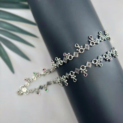 Vintage handmade oxidised Anklet