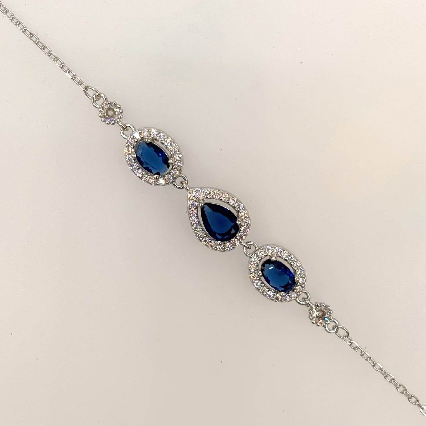 Midnight Sapphire Royale Bracelet in Italian 92.5 Silver