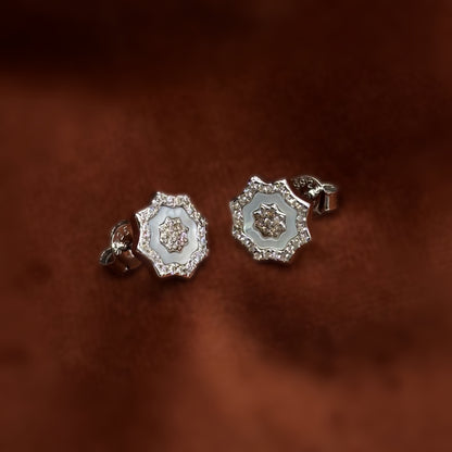 Luxury Floral Star Set in Italian 92.5 Silver