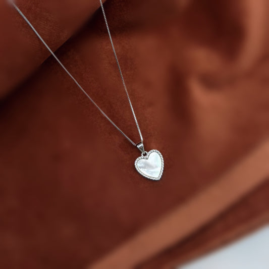 Classic Heart Set in Italian 92.5 Silver