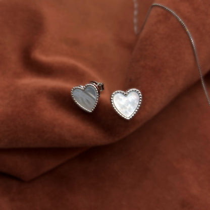 Classic Heart Set in Italian 92.5 Silver