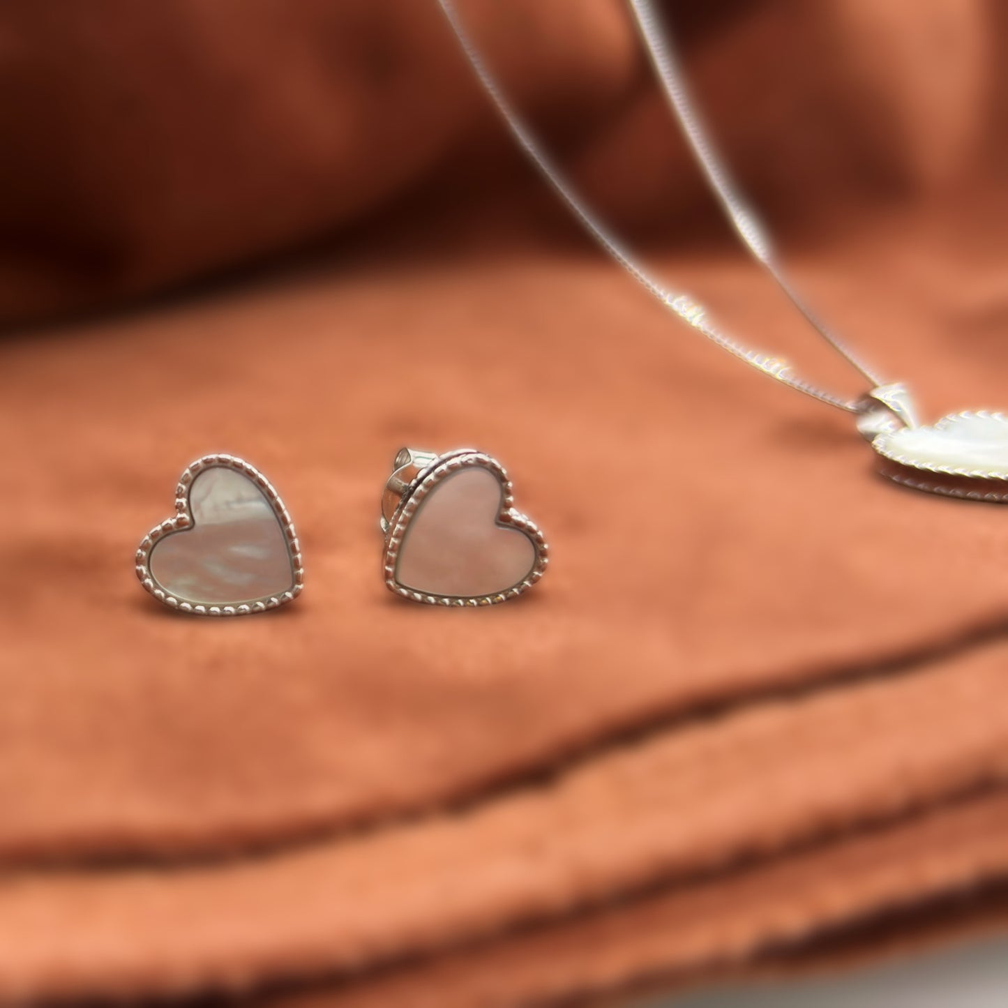 Classic Heart Set in Italian 92.5 Silver