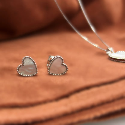 Classic Heart Set in Italian 92.5 Silver