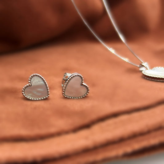 Classic Heart Set in Italian 92.5 Silver