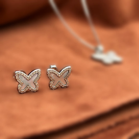 Butterfly Elegance Set in Italian 92.5 Silver