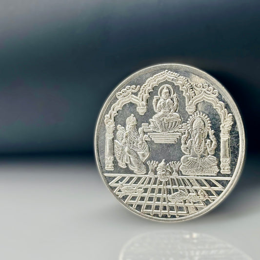 999 Fine Silver Laxmi Puja Coin | Diwali Special