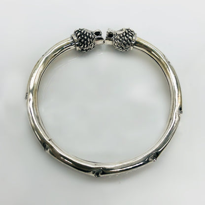 Oxidised Hollow Lion Head Men’s Kada