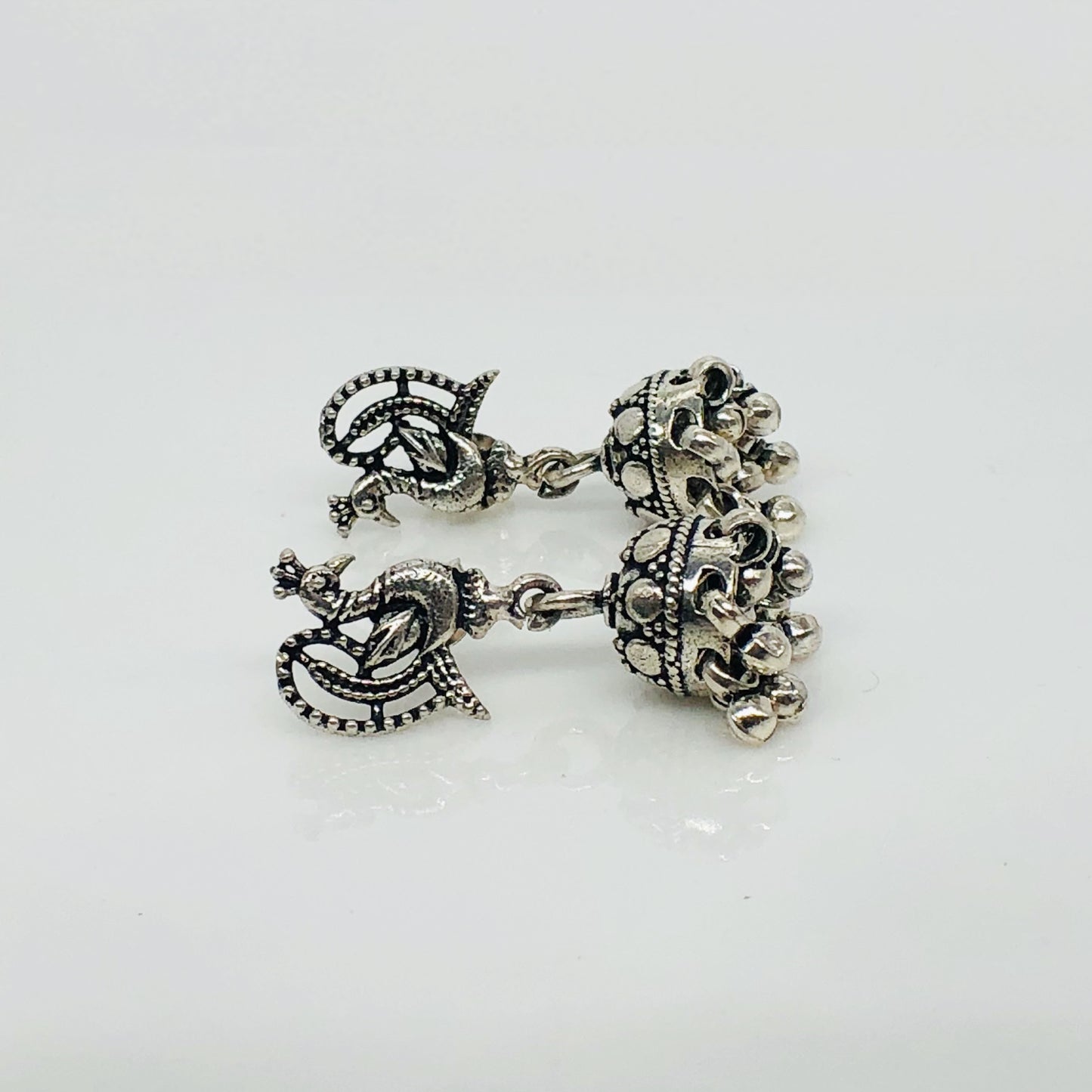 Peacock Jhumka Earrings