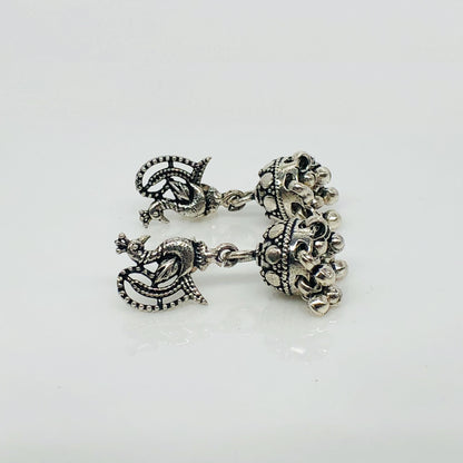 Peacock Jhumka Earrings