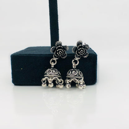 Floral Jhumka Earrings