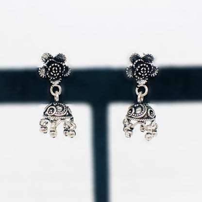 Floral Jhumka Earrings