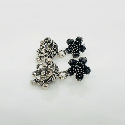 Floral Jhumka Earrings