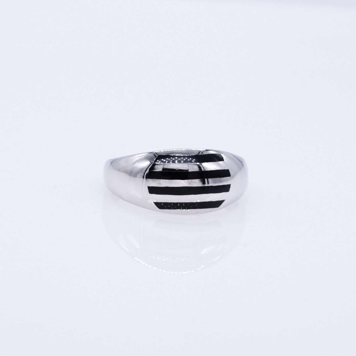 Turkish Style Men’s Silver Ring with Black Onyx