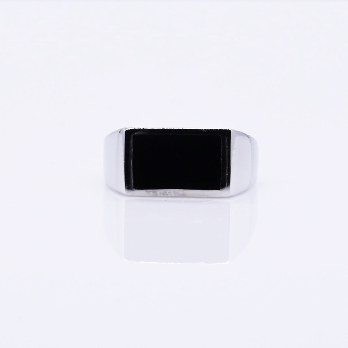 Turkish Style Men’s Silver Ring with Black Onyx